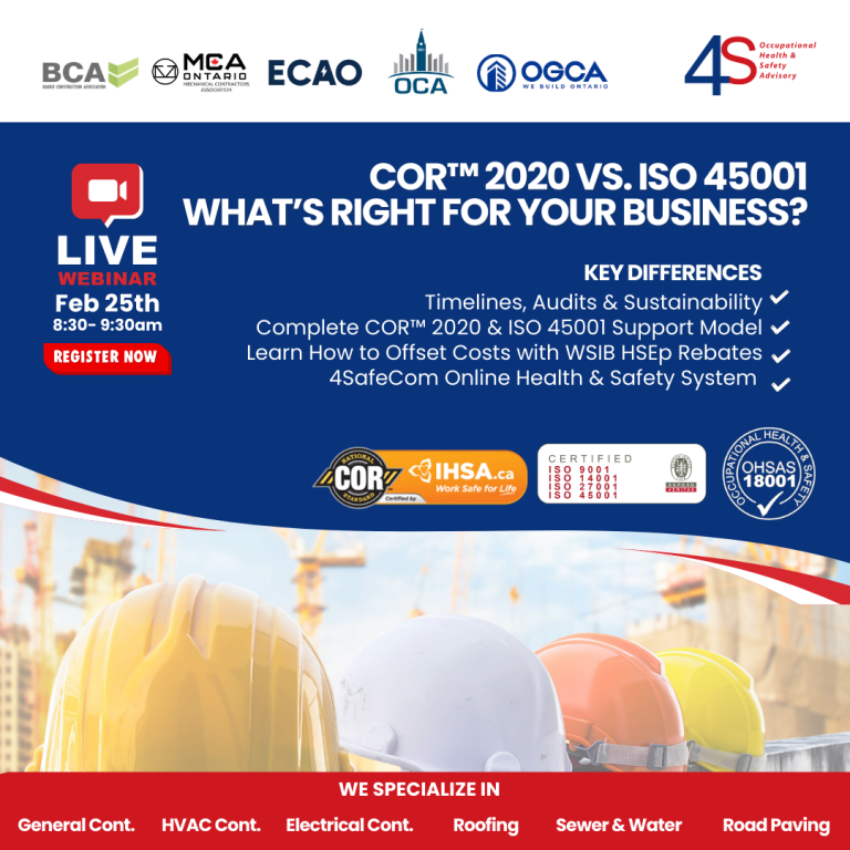 COR™ 2020 vs. ISO 45001 : What’s Right for Your Business? - Electrical ...
